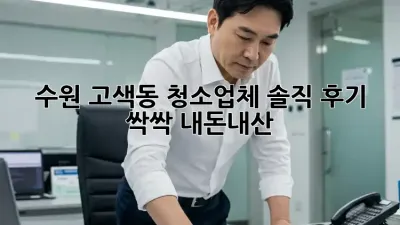수원 고색동 청소업체 솔직 후기 싹싹🧹✨ #내돈내산