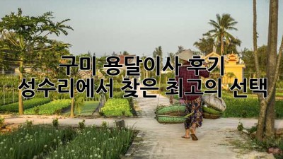 구미 용달이사 후기🏠 성수리에서 찾은 최고의 선택👍