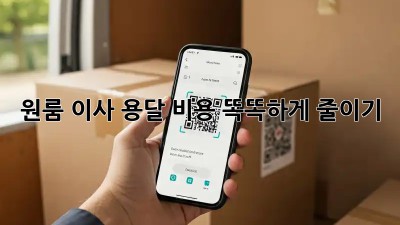 원룸 이사, 용달 비용 똑똑하게 줄이기!